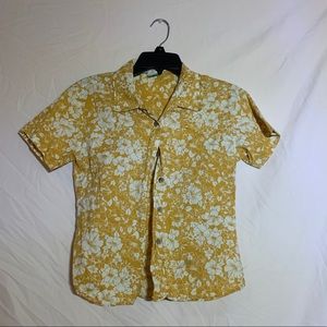 Mustard Yellow Flower Top!